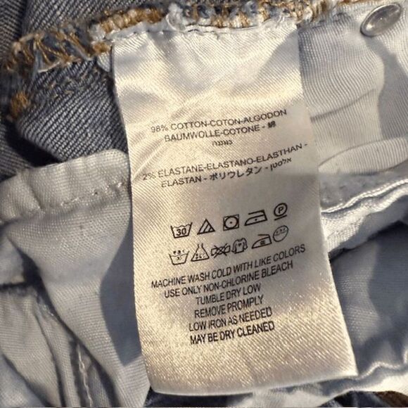 Free People High Rise Skinny Frayed Hem Jeans Distressed Medium Wash Size 27 - Picture 9 of 15